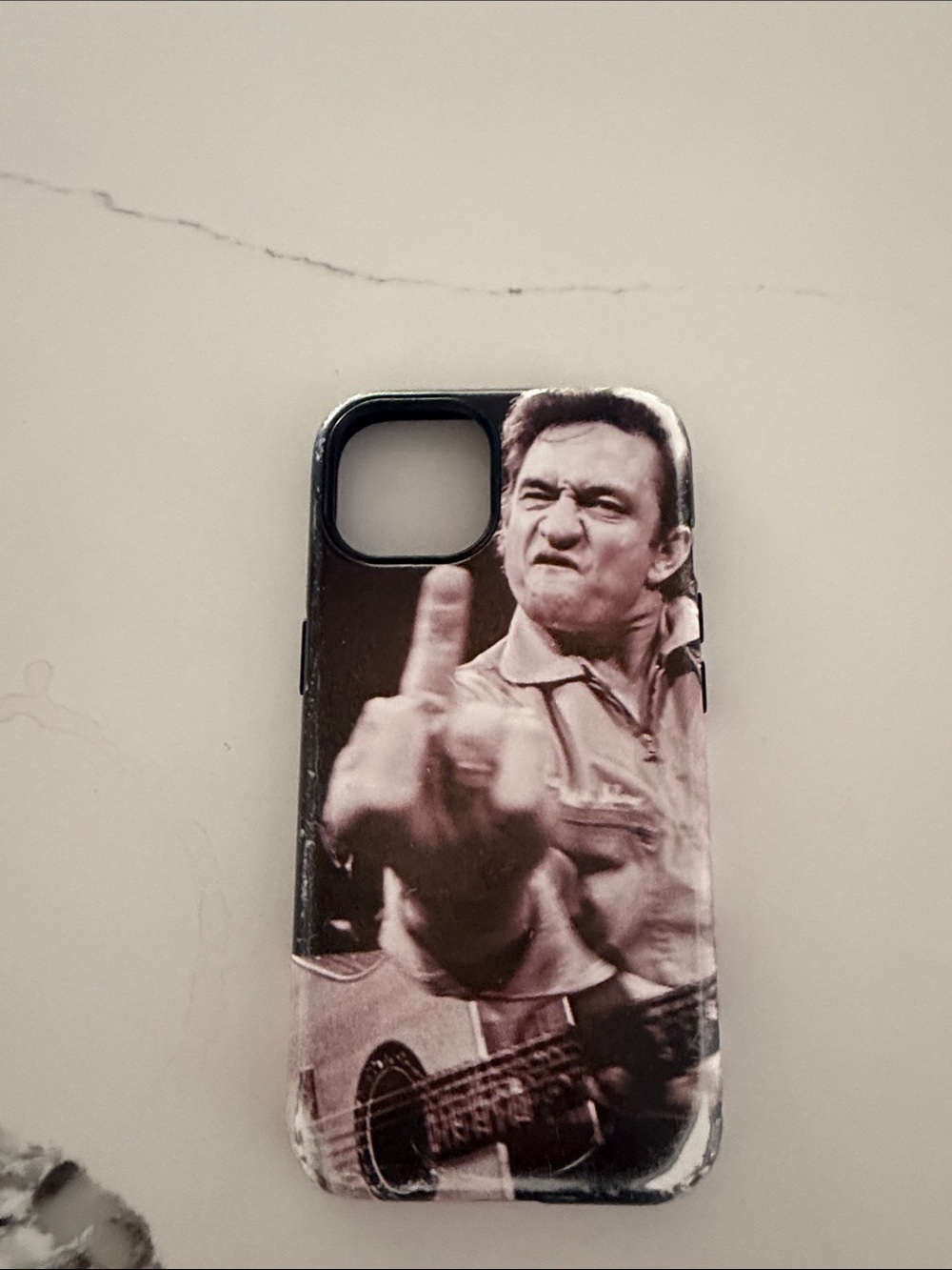 Johnny Cash phone case -used